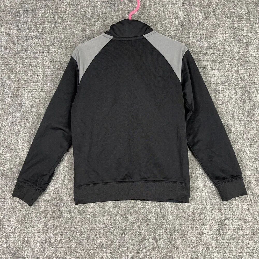 Nike Jacket Youth Large 6-7 YRS Zip Up Black Warmup Soccer‎ Mock Neck Sweater